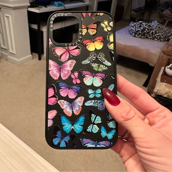 Casetify iPhone Rainbow butterfly case - Picture 2 of 14
